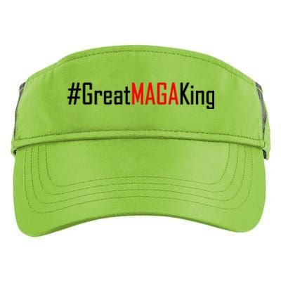 Hashtag Great MAGA King Trump 2024 Adult Drive Performance Visor