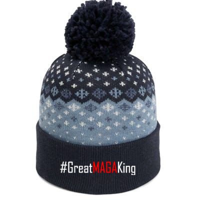 Hashtag Great MAGA King Trump 2024 The Baniff Cuffed Pom Beanie