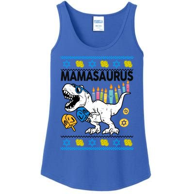 Hanukkahcute Gift Mom Mamasaurus Chanukah Dinosaur Funny Great Gift Ladies Essential Tank