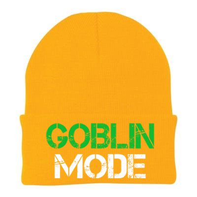 Halloween Goblin Mode Gaming Gamer Funny Gift Knit Cap Winter Beanie