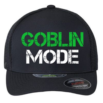 Halloween Goblin Mode Gaming Gamer Funny Gift Flexfit Unipanel Trucker Cap