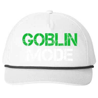 Halloween Goblin Mode Gaming Gamer Funny Gift Snapback Five-Panel Rope Hat