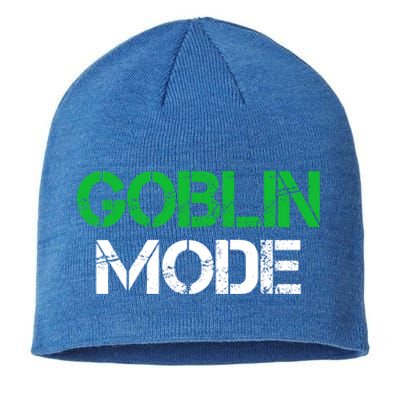 Halloween Goblin Mode Gaming Gamer Funny Gift Sustainable Beanie