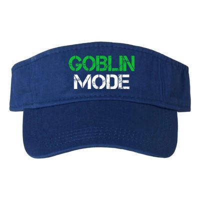 Halloween Goblin Mode Gaming Gamer Funny Gift Valucap Bio-Washed Visor