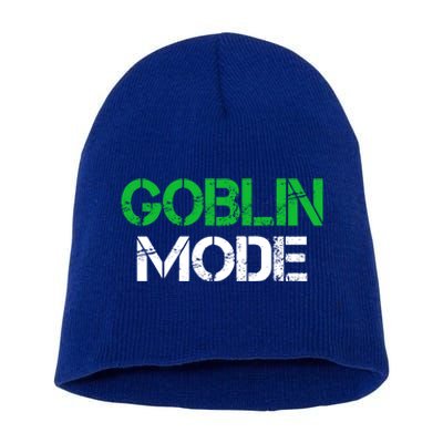 Halloween Goblin Mode Gaming Gamer Funny Gift Short Acrylic Beanie