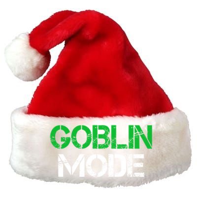 Halloween Goblin Mode Gaming Gamer Funny Gift Premium Christmas Santa Hat