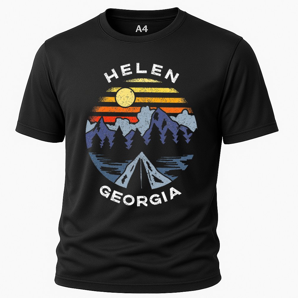 Helen Georgia Mountains Lake Ga Vacation Souvenir Cooling Performance Crew T-Shirt