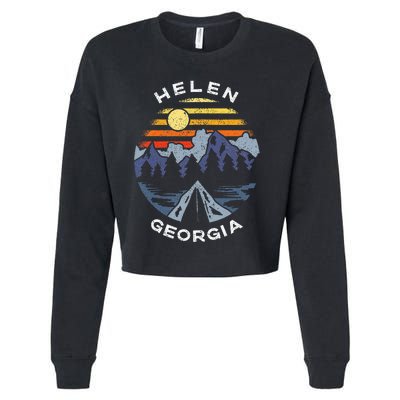 Helen Georgia Mountains Lake Ga Vacation Souvenir Cropped Pullover Crew