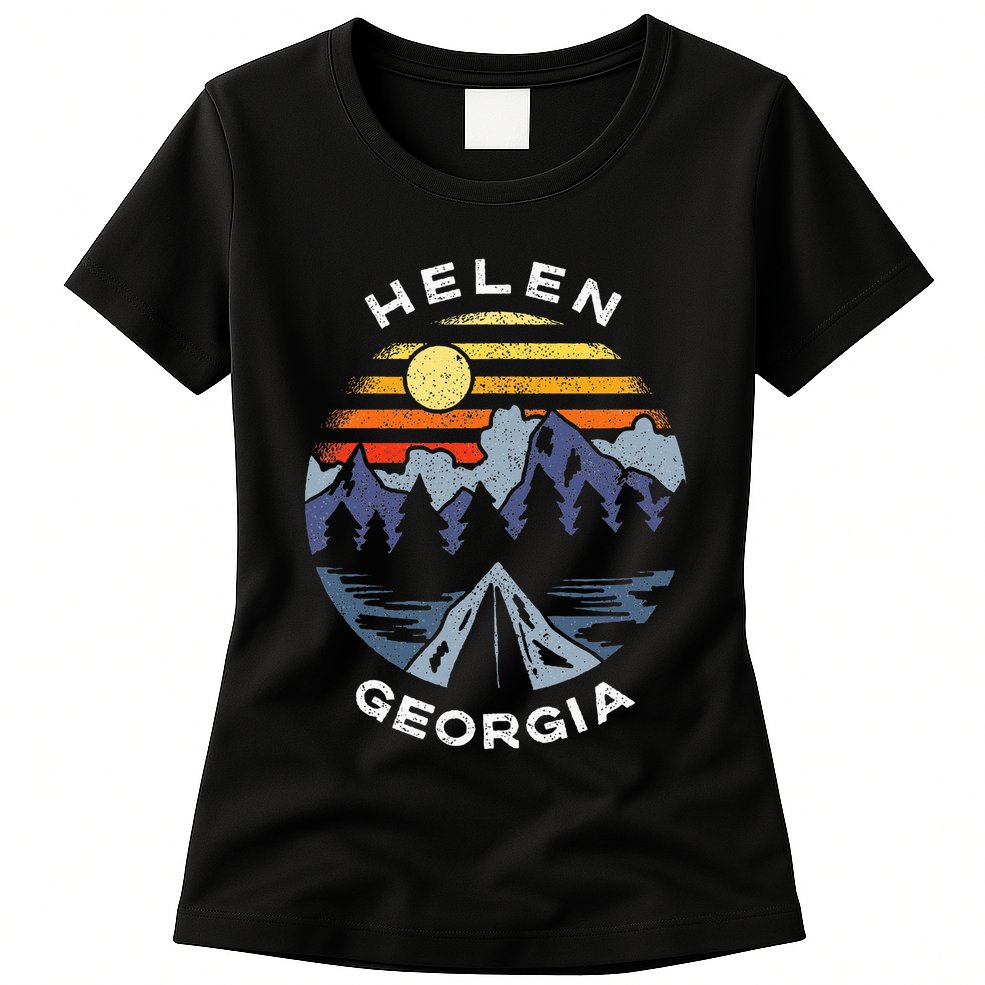 Helen Georgia Mountains Lake Ga Vacation Souvenir Womens T-Shirt