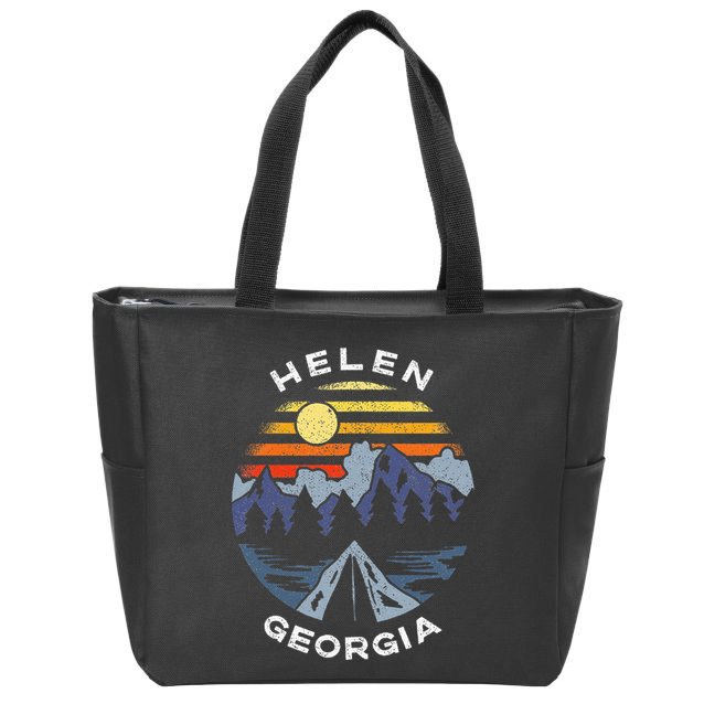 Helen Georgia Mountains Lake Ga Vacation Souvenir Zip Tote Bag