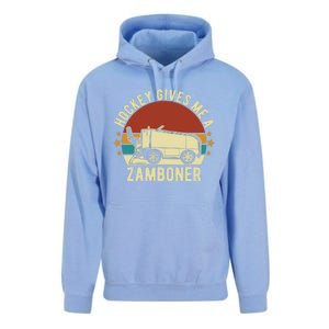 Hockey Gives Me A Zamboner Funny Hockey Fan Unisex Surf Hoodie