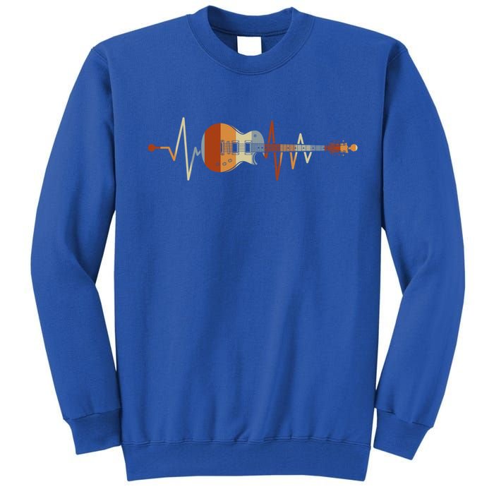 Heartbeat Guitar Meaningful Gift Tall Sweatshirt