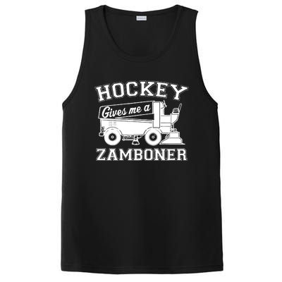 Hockey Gives Me A Zamboner Funny Hockey Fan PosiCharge Competitor Tank