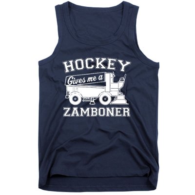 Hockey Gives Me A Zamboner Funny Hockey Fan Tank Top