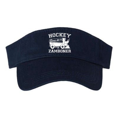 Hockey Gives Me A Zamboner Funny Hockey Fan Valucap Bio-Washed Visor