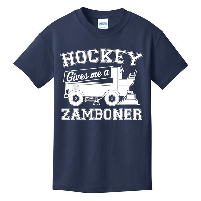 Hockey Gives Me A Zamboner Funny Hockey Fan Kids T-Shirt