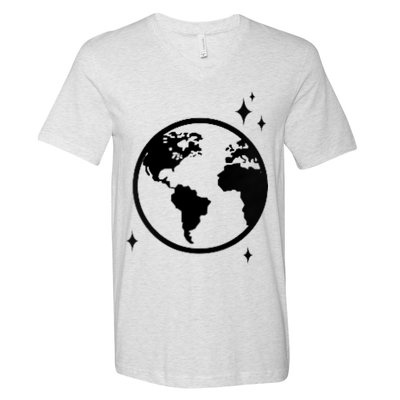 He Gave Me The Moon And The Stars Infinity Trendy V-Neck T-Shirt