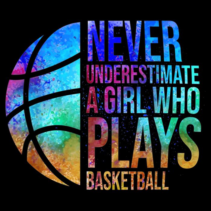 Hoops Girls Never Underestimate A Girl Who Plays Basketball. Sweatshirt