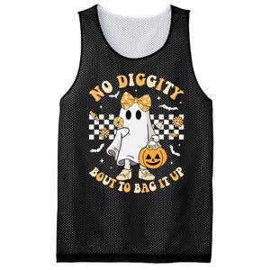 Halloween Ghost No Diggity Bout To Bag It Up Mesh Reversible Basketball Jersey Tank