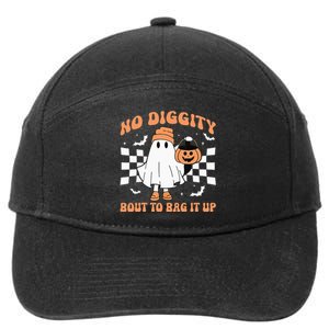 Halloween Ghost No Diggity Kids Bout To Bag It Up 7-Panel Snapback Hat