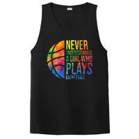 Hoops Girl Never Underestimate A Girl Who Plays Basketball PosiCharge Competitor Tank