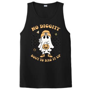 Halloween Ghost No Diggity Bout To Bag It Up Kids PosiCharge Competitor Tank