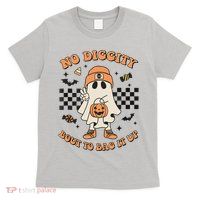 Halloween Ghost No Diggity Bout To Bag It Up T-Shirt