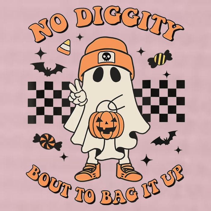 Halloween Ghost No Diggity Bout To Bag It Up 25L Jumbo Tote