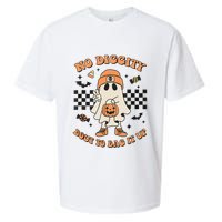 Halloween Ghost No Diggity Bout To Bag It Up Sueded Cloud Jersey T-Shirt