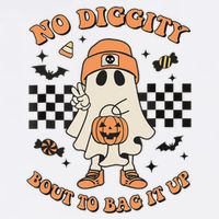 Halloween Ghost No Diggity Bout To Bag It Up Cool Comfort Performance Bucket Hat