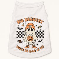 Halloween Ghost No Diggity Bout To Bag It Up Doggie Tank