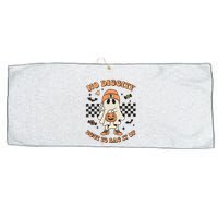 Halloween Ghost No Diggity Bout To Bag It Up Large Microfiber Waffle Golf Towel