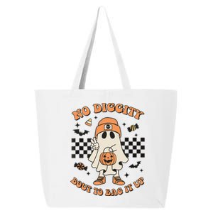 Halloween Ghost No Diggity Bout To Bag It Up 25L Jumbo Tote