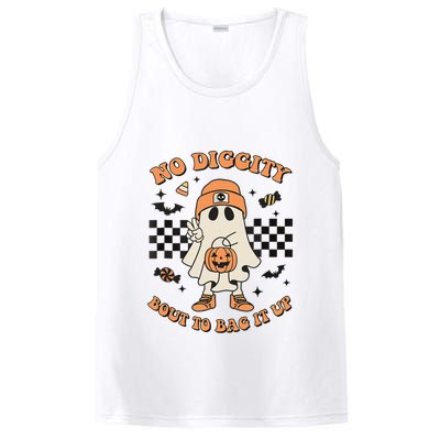 Halloween Ghost No Diggity Bout To Bag It Up PosiCharge Competitor Tank