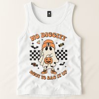 Halloween Ghost No Diggity Bout To Bag It Up Tank Top