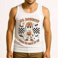 Halloween Ghost No Diggity Bout To Bag It Up Tank Top