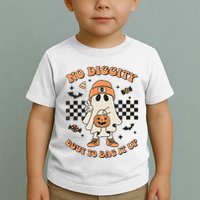 Halloween Ghost No Diggity Bout To Bag It Up Toddler T-Shirt