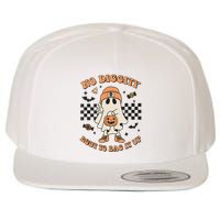 Halloween Ghost No Diggity Bout To Bag It Up Wool Snapback Cap