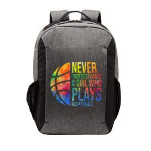 Hoops Girl Never Underestimate A Girl Who Plays Basketball Vector Backpack