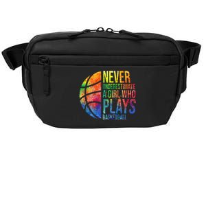 Hoops Girl Never Underestimate A Girl Who Plays Basketball Crossbody Pack