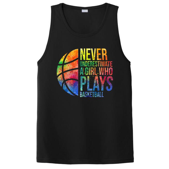 Hoops Girls Never Underestimate A  Who Plays Basketball PosiCharge Competitor Tank