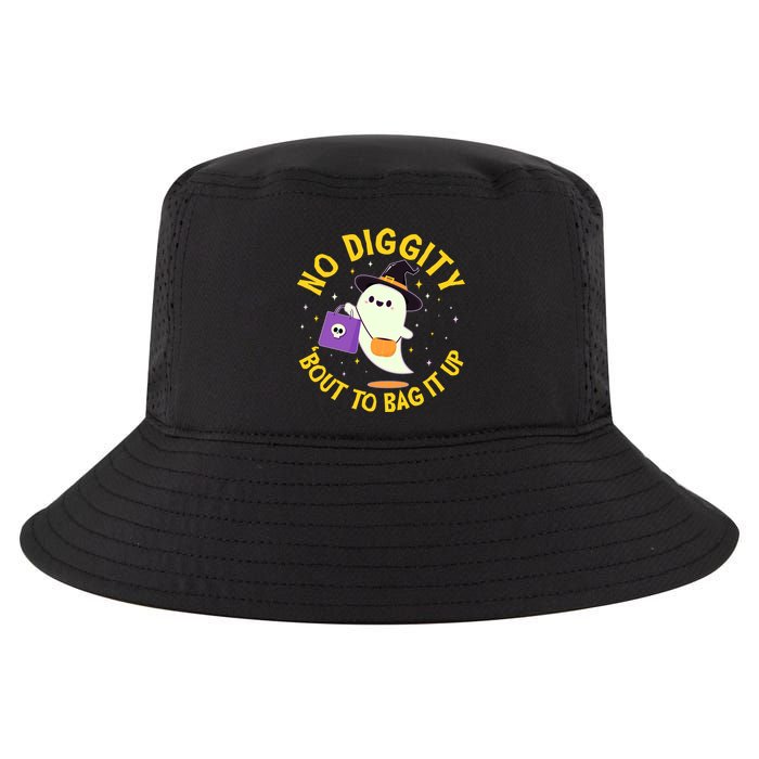 Halloween Ghost No Diggity Bout To Bag It Up Cool Comfort Performance Bucket Hat