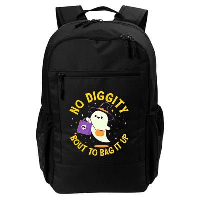 Halloween Ghost No Diggity Bout To Bag It Up Backpack