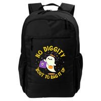 Halloween Ghost No Diggity Bout To Bag It Up Backpack