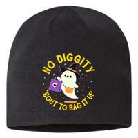 Halloween Ghost No Diggity Bout To Bag It Up Sustainable Beanie