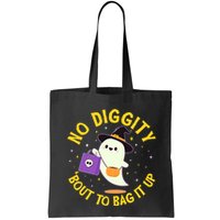 Halloween Ghost No Diggity Bout To Bag It Up Bag