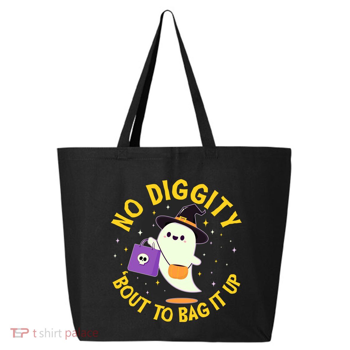 Halloween Ghost No Diggity Bout To Bag It Up 25L Jumbo Tote
