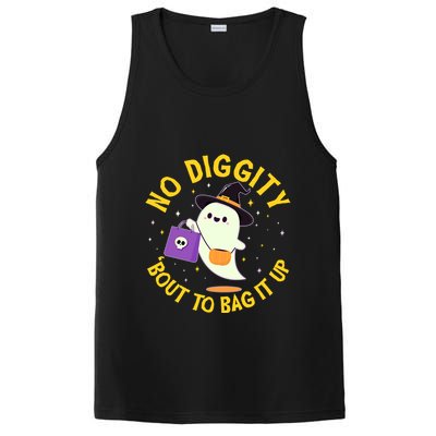 Halloween Ghost No Diggity Bout To Bag It Up PosiCharge Competitor Tank