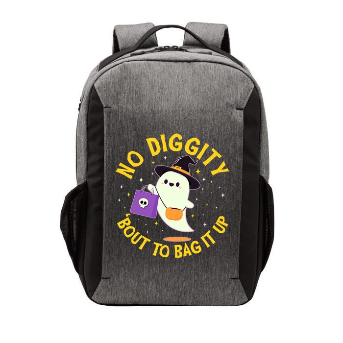 Halloween Ghost No Diggity Bout To Bag It Up Vector Backpack
