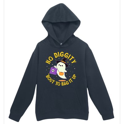 Halloween Ghost No Diggity Bout To Bag It Up Urban Pullover Hoodie